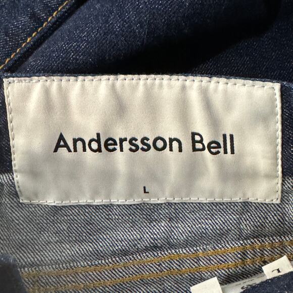 Andersson Bell Wide Leg Jeans Max Patchwork Button-Fly Frayed Hi-Rise Festival - Picture 10 of 10